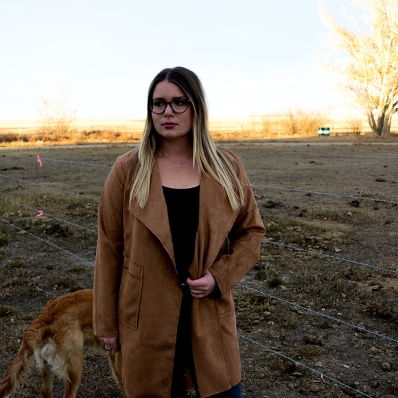 Let’Er Buck Suede Cardigan - Picture 1 of 4